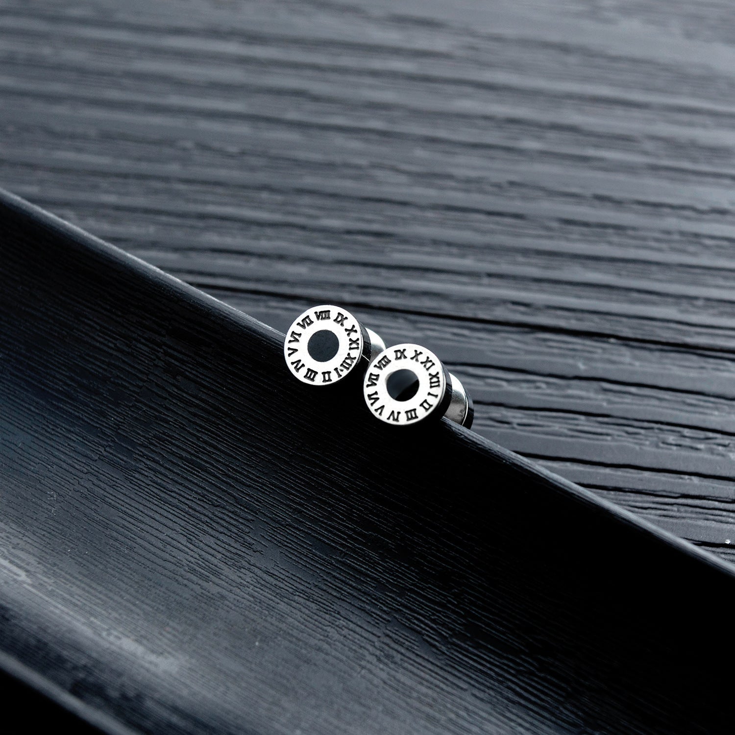 Wholesale  Roman Numerals Earrings Stainless Steel Men's Earrings