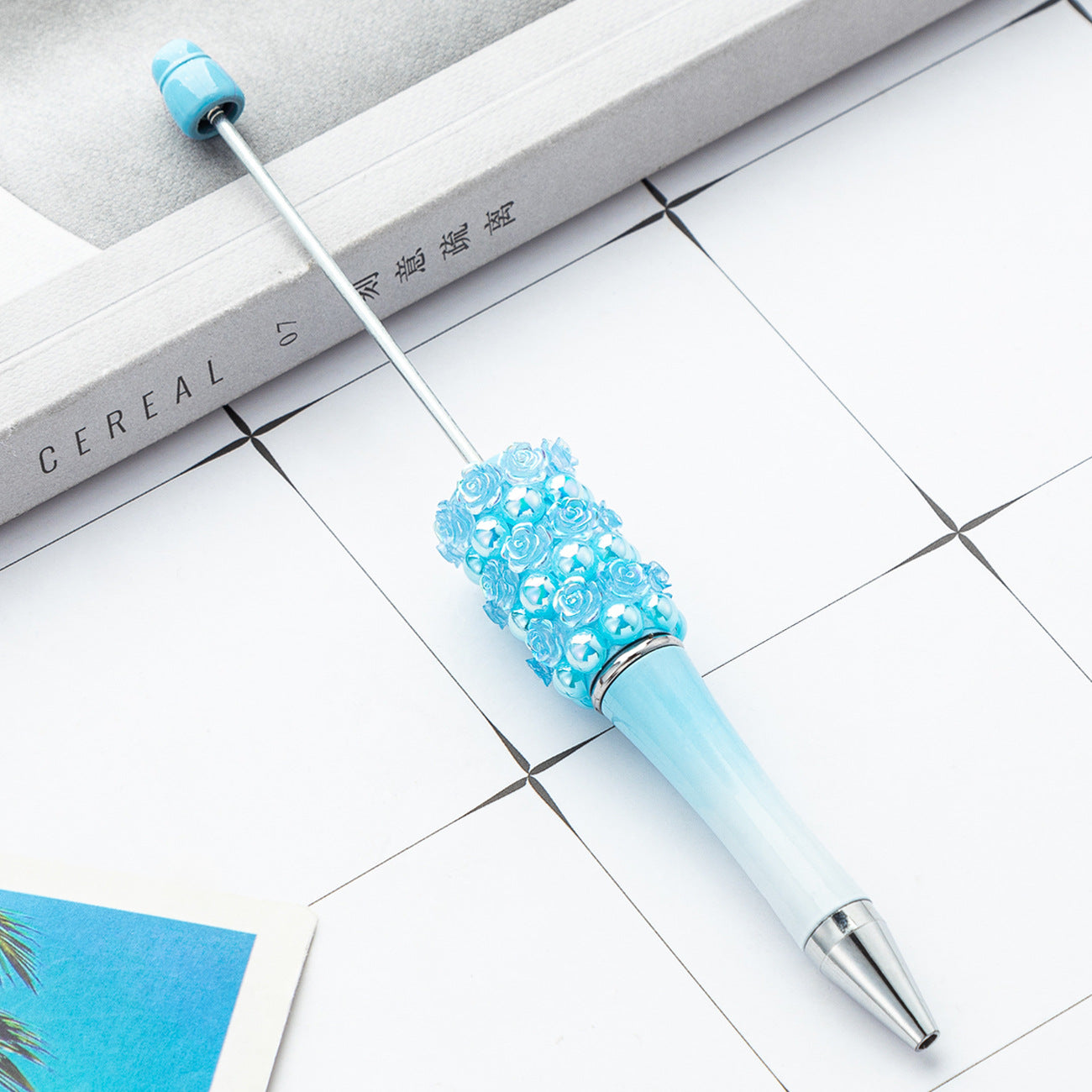 Wholesale Beadable Pens Rose Handmade DIY Beaded Pens ACC-PN-HuaH048