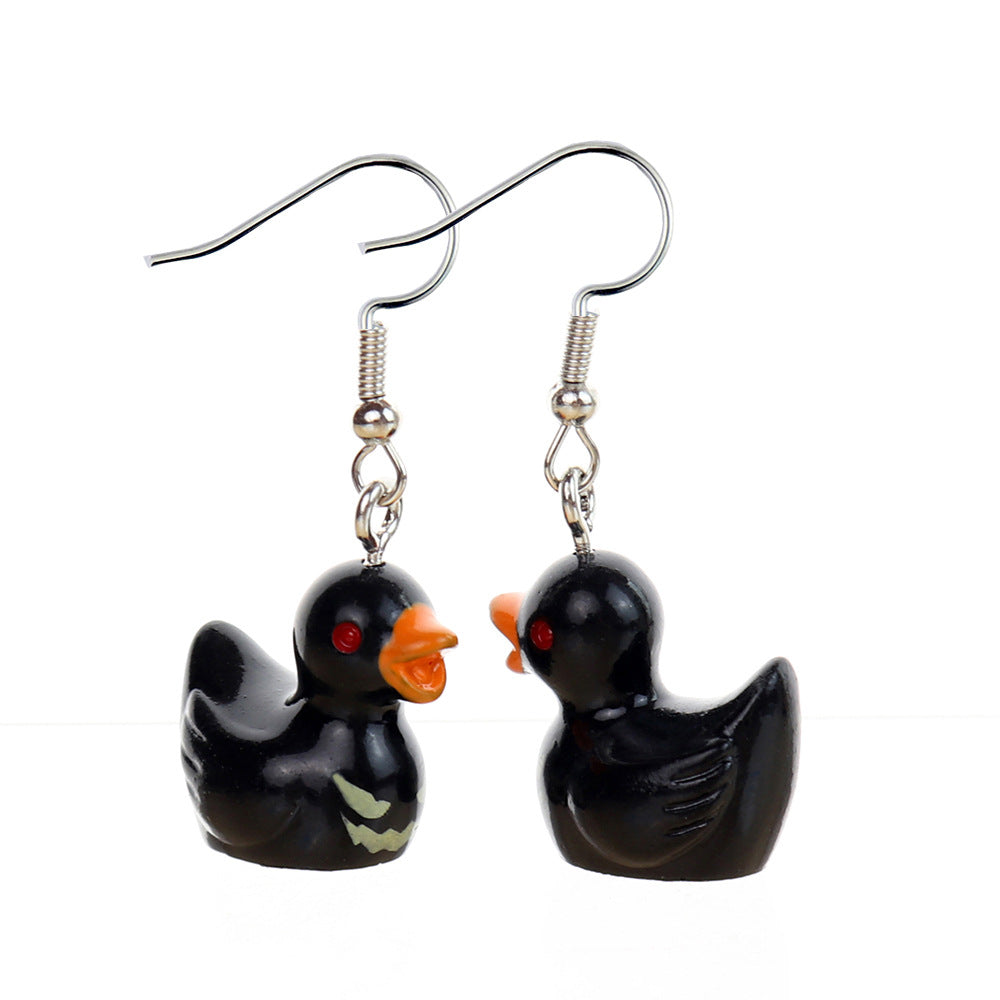 Wholesale  Cute Three-Dimensional Cartoon Halloween Ghost Earrings