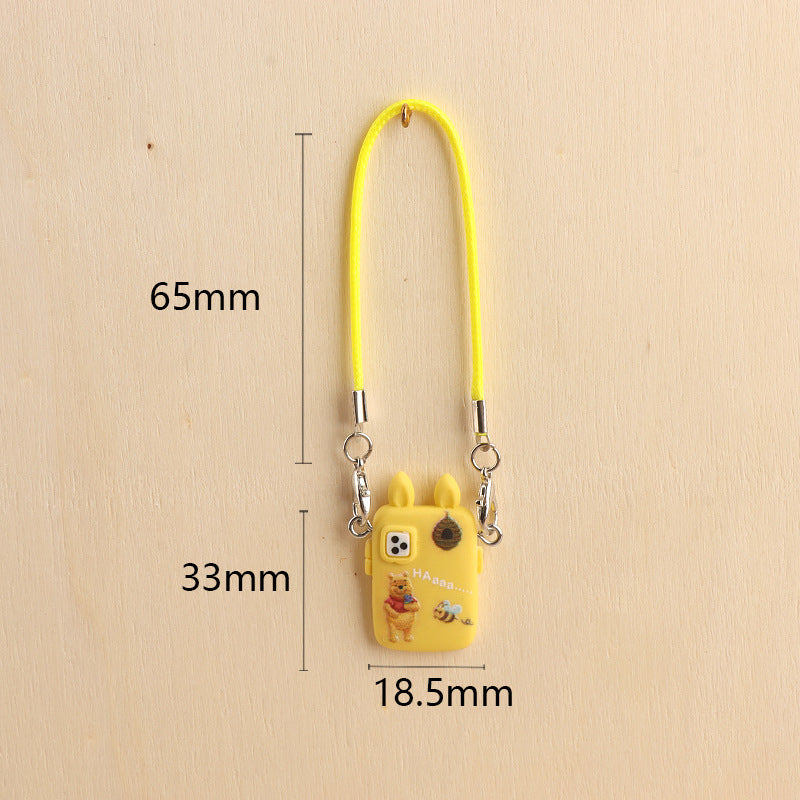 Wholesale Cute cartoon mini mobile phone pendant doll accessories
