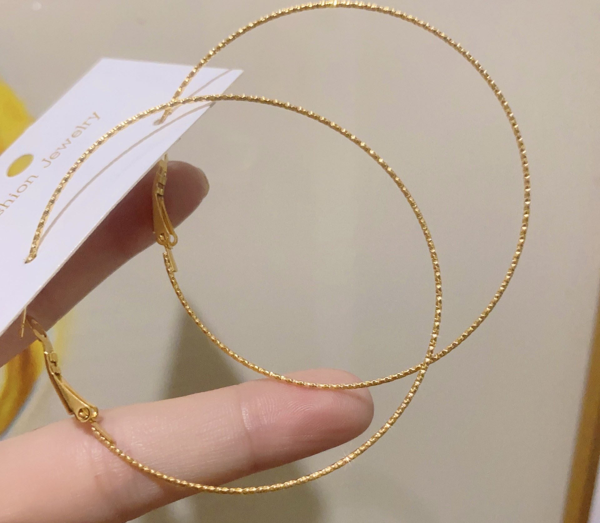 Wholesale Cold Wind Large Hoop Earrings