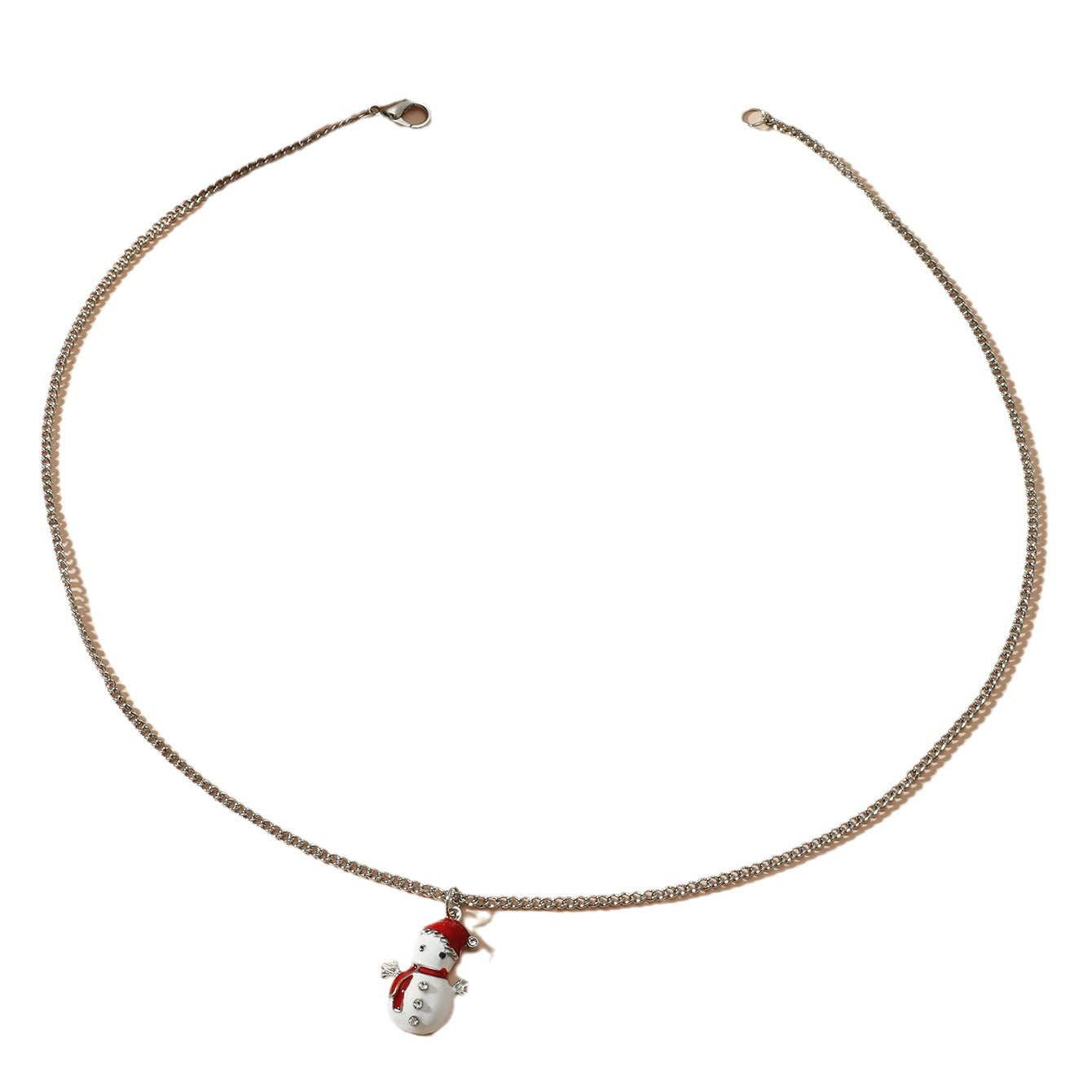 Wholesale Cartoon Oil Drop Colorful Christmas Tree Earrings and Necklace Set