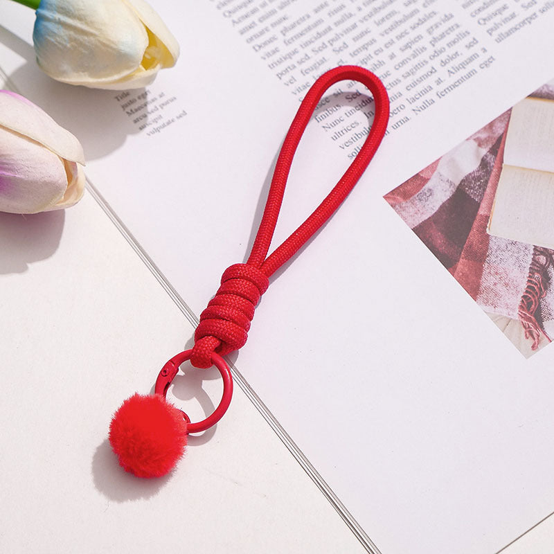 Wholesale Cloth Woven Lanyard Colorful Minimalist Keychain Strap,  Everyday Use for Phone Water Bottle