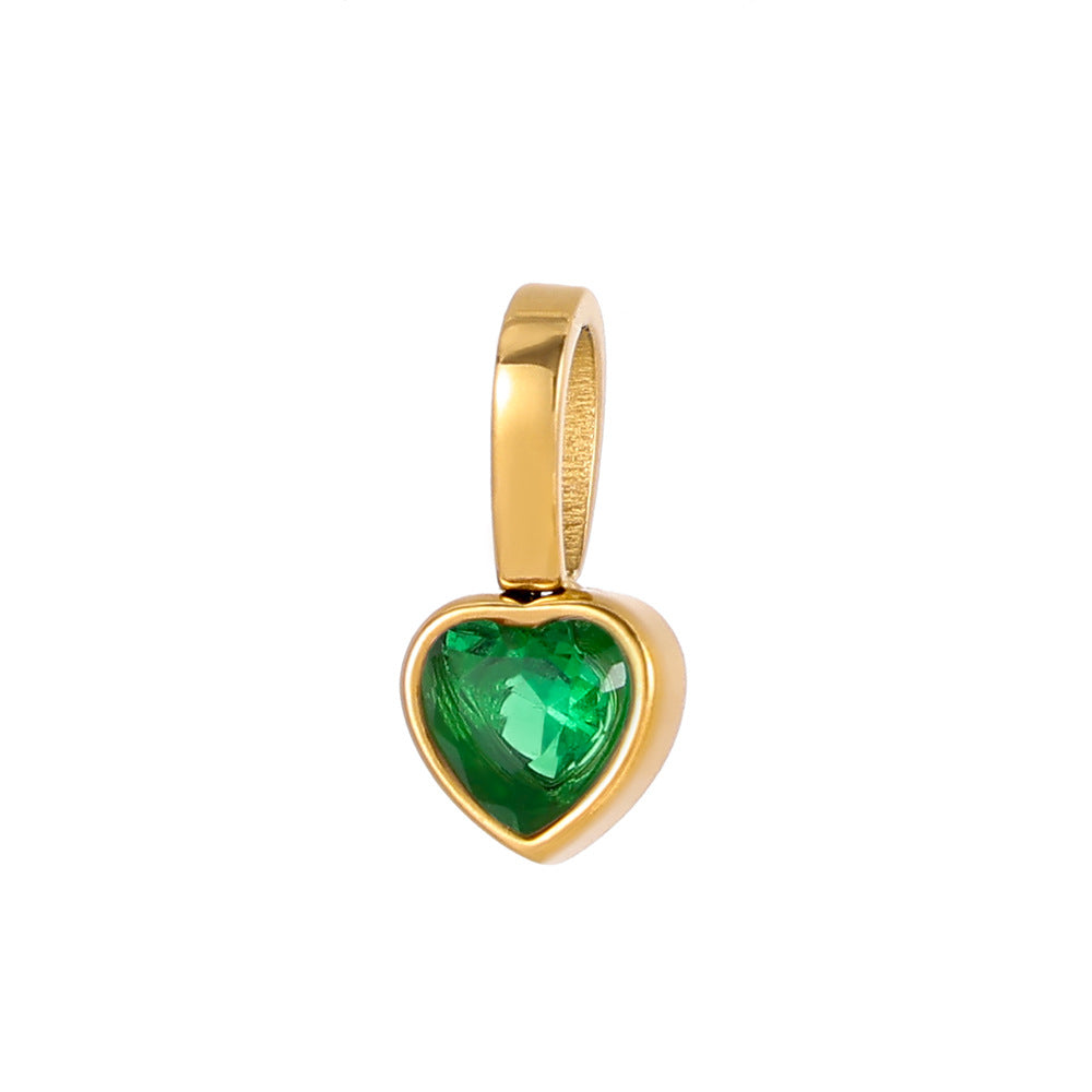 Wholesale DIY Colored Zircon Twelve Birthday Stone Pendant