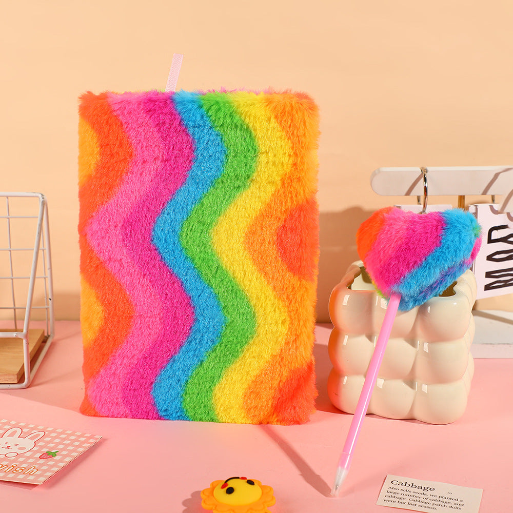 Wholesale Valentine's Day A5 rainbow notebook