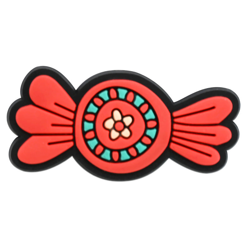 Wholesale Random 100pcs Cartoon PVC Soft Rubber Shoe Buckle Decoration ACC-SC-RYY070