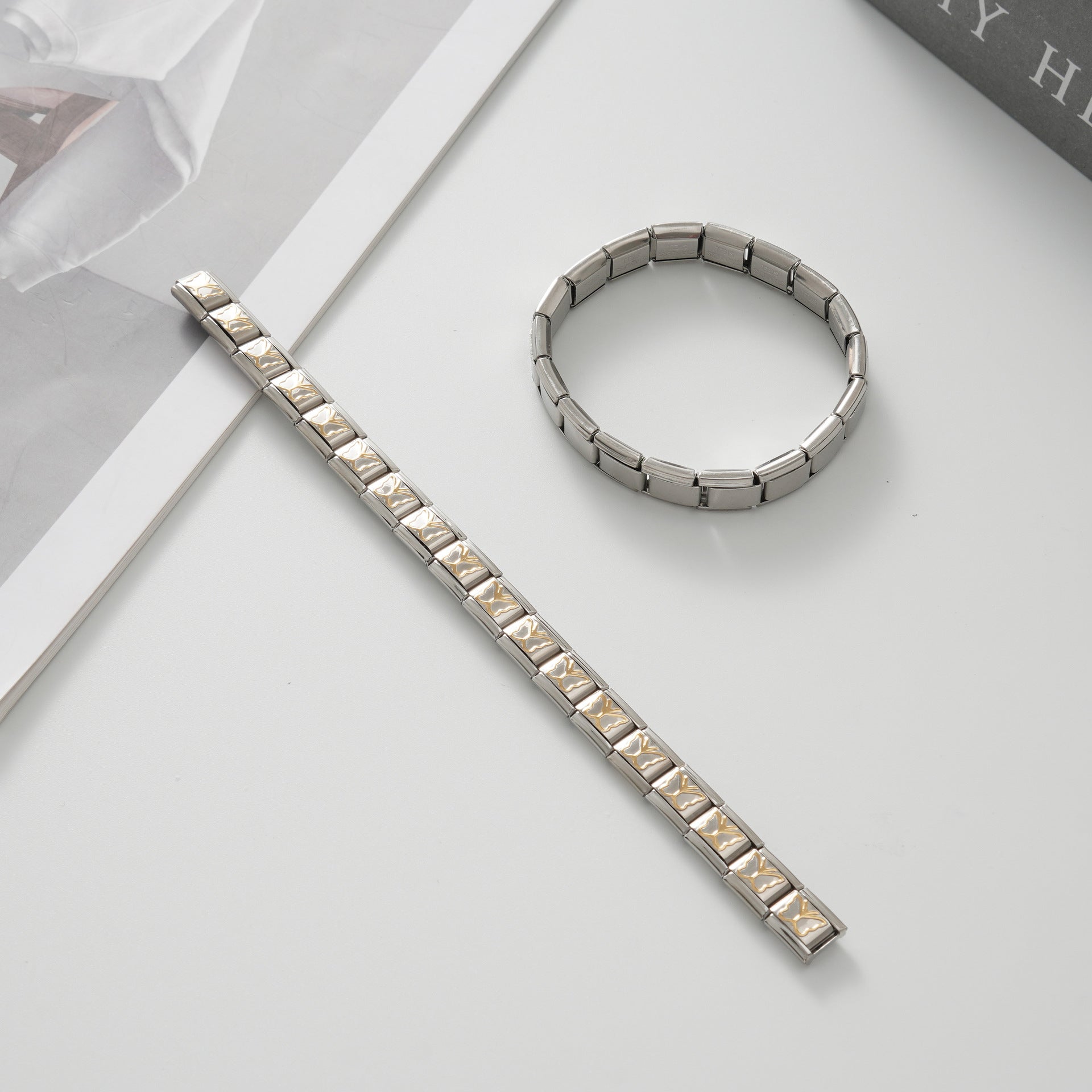 Wholesale Italian Charm Bracelet 9mm DIY Splicing Cute Creative Stainless Steel Composable Bracelet