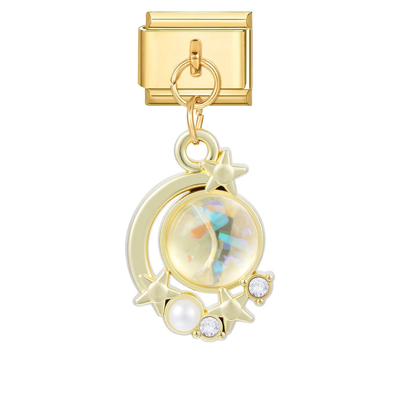 Wholesale Italian Charm Bracelet 9mm DIY Splicing Creative Pendant Stainless Steel Composable Bracelet