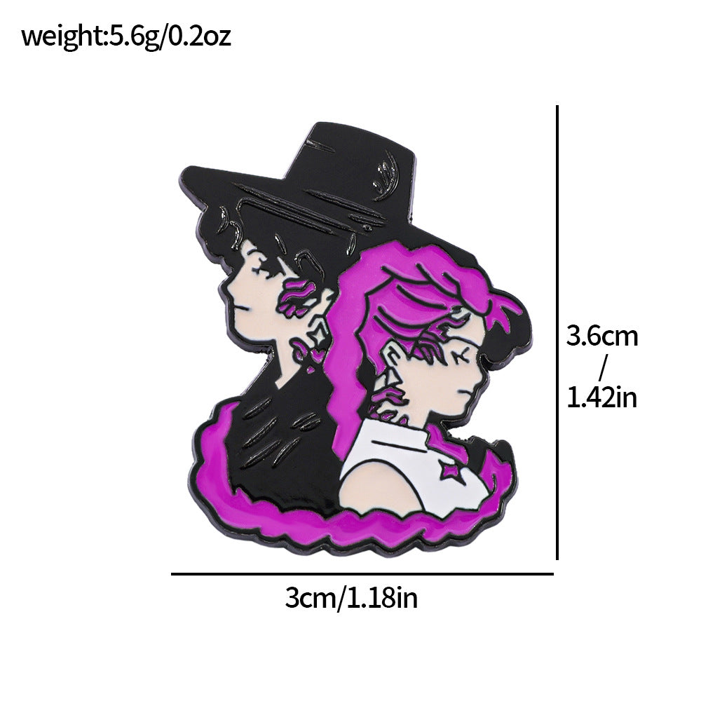 Wholesale Cartoon KPOP Metal Badge Brooch