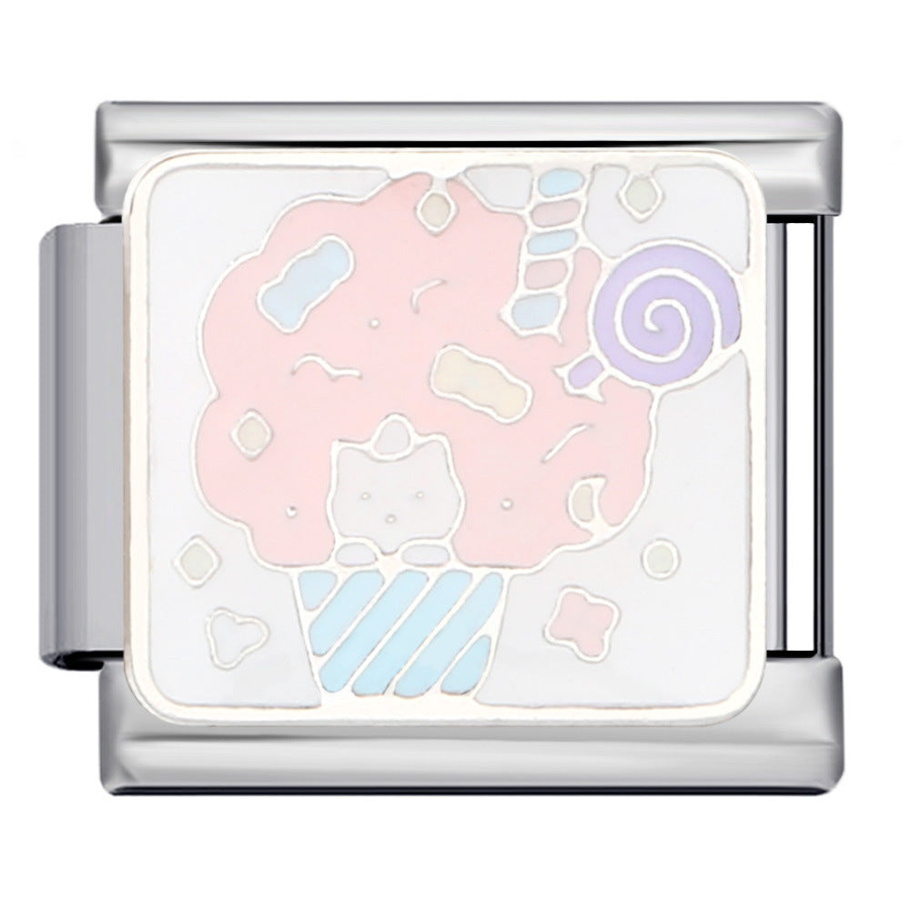 Wholesale Italian Charm Bracelet Cute cartoon character   Stainless Steel Composable Bracelet