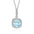 Wholesale S925 Sterling Silver Blue Necklaces Set