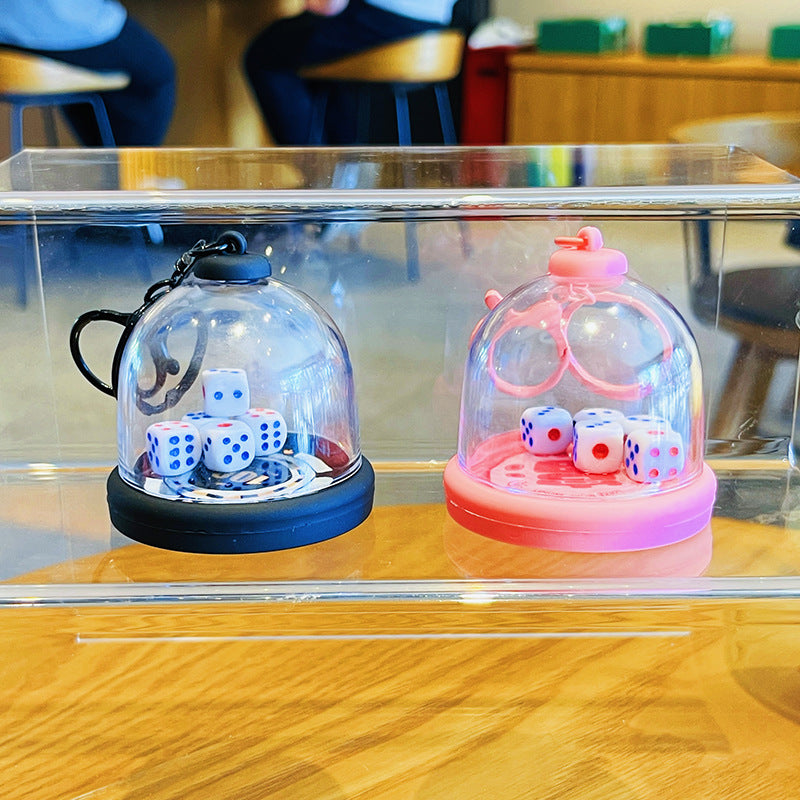 Wholesale Creative Dice Pendant Good Luck Keychains Cute Keychain ACC-KC-HangLi006