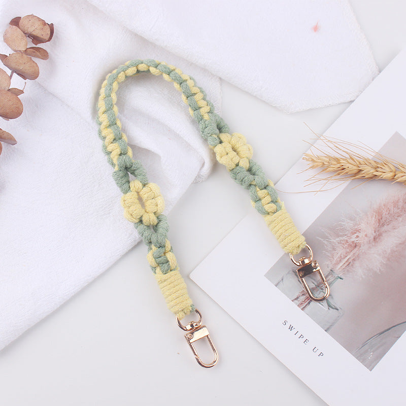 Wholesale  creative pure hand-woven flower leaf small pattern cup set cup rope cup accessories