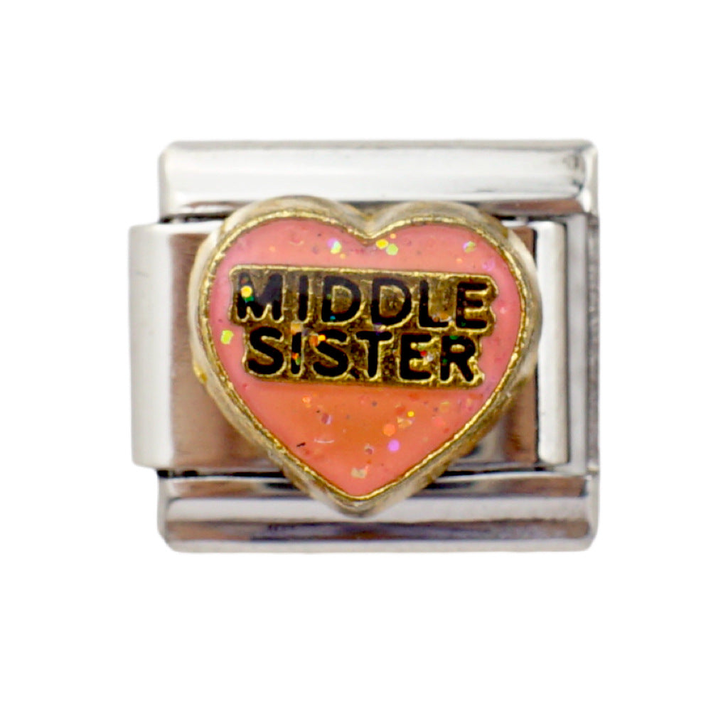 Wholesale 5pcs Italian Charm Bracelet 9mm DIY Splicing Creative Pattern Stainless Steel Composable Bracelet