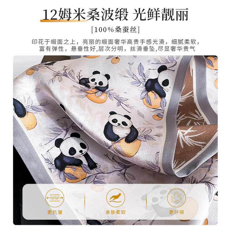 Wholesale Panda   Silk  Scarf
