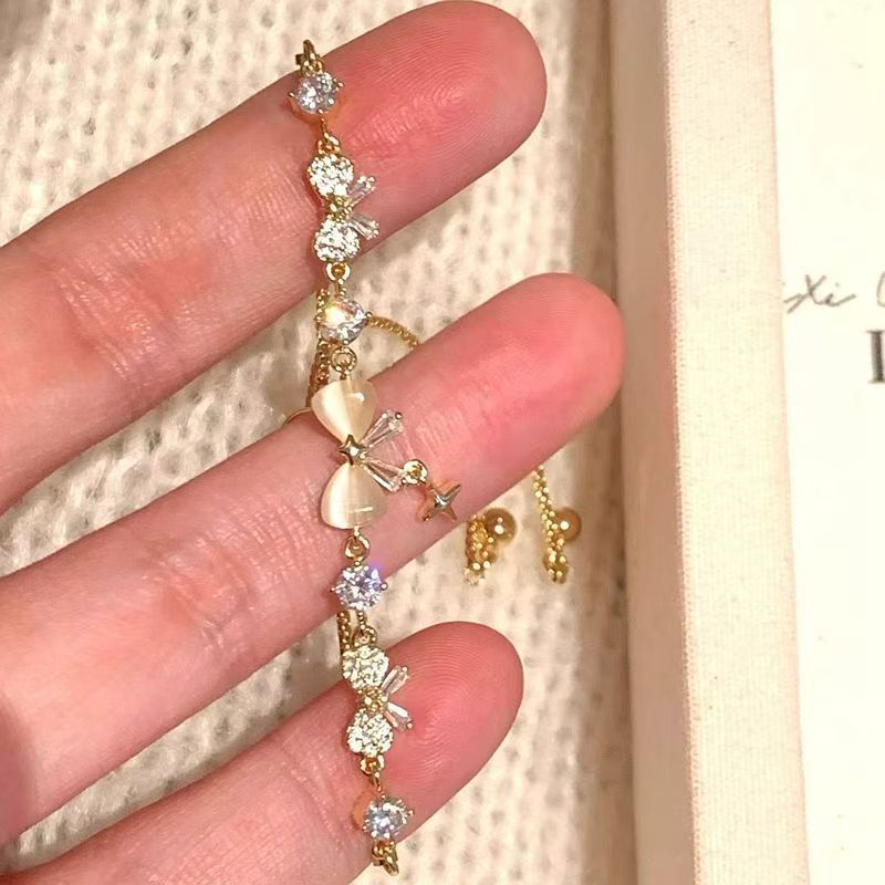 Wholesale Chic Women S Gold Bow Meteor Bracelet Fashion Jewelry Accessory For Everyday Wear