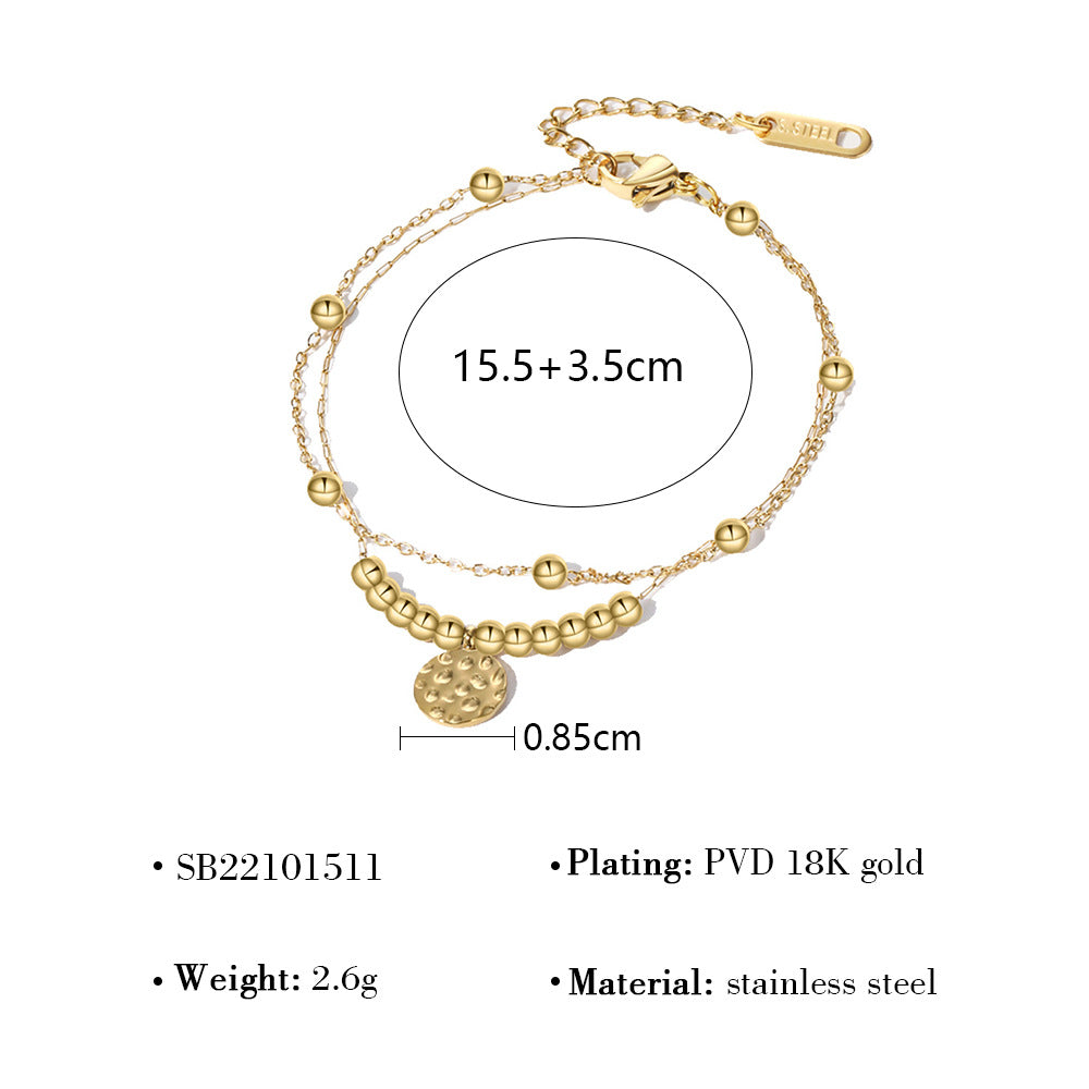 Wholesale Titanium Steel Stacked Bracelet suit