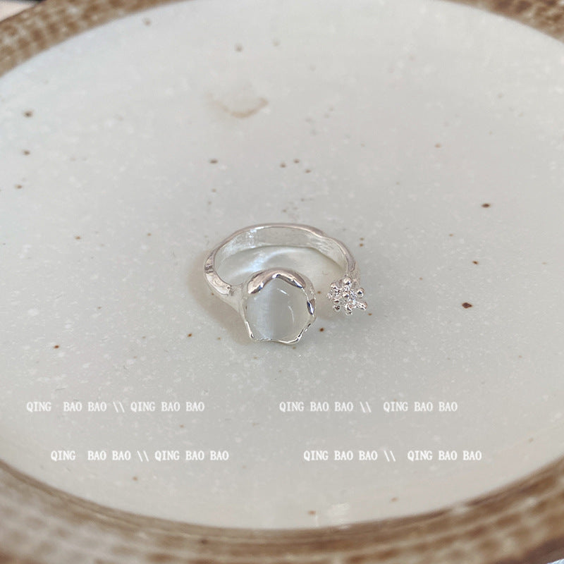 Wholesale Adjustable Micro Pavé Zircon Ring Fashion Accessory Gift for Women