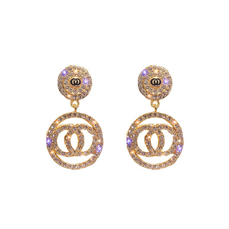 Wholesale Temperament Xiaoxiang Trend Circle Light Luxury Earrings ACC-ES-HaoWen005