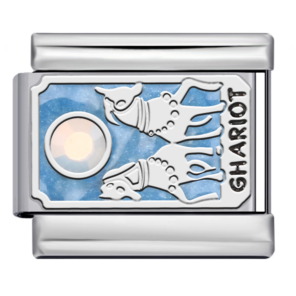 Wholesale Italian Charm Bracelet 9mm DIY Mysteries of the Universe Creative Stainless Steel Composable Bracelet