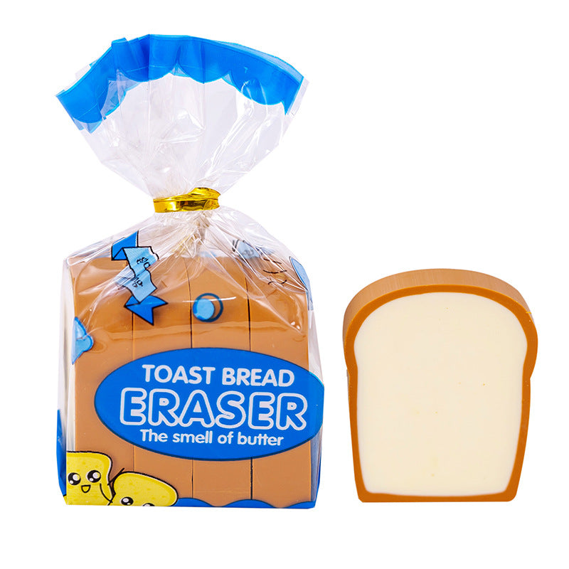 Wholesale Creative Cute Toast Bread Eraser