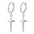 Wholesale Cross Plain Hoop Stainless steel Earrings
