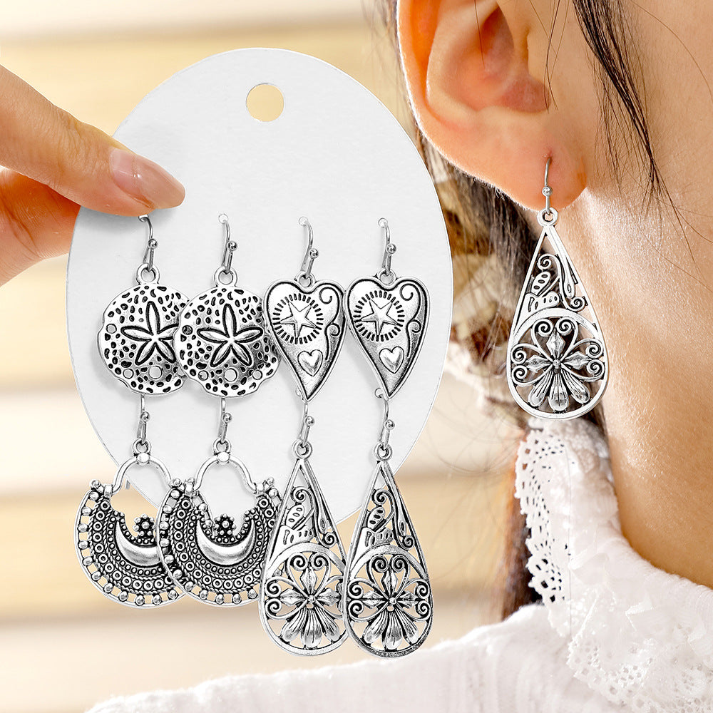 Wholesale Trendy Minimalist Earrings with a High-End Feel,  Vintage Ethnic Style,  Simple and Exquisite Versatile Earrings Wholesale Yiwu