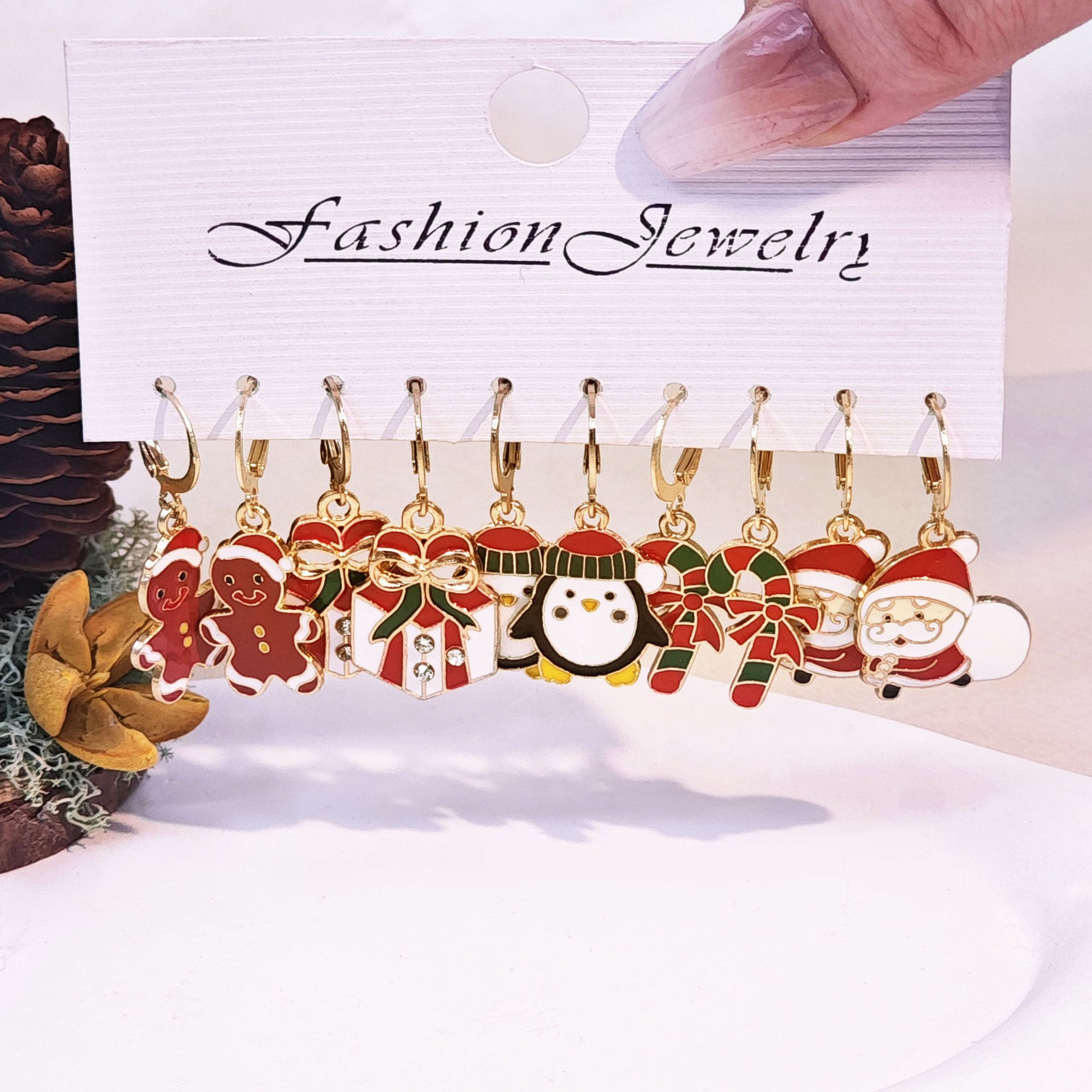 Wholesale Christmas Earrings 5 pairs Set ACC-ES-TianShe005