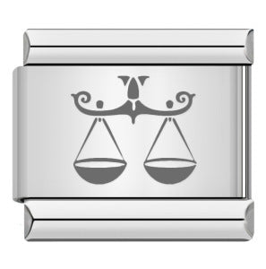 Wholesale  Italian modular Titanium steel laser engraving series 12 constellations bracelet DIY bracelet