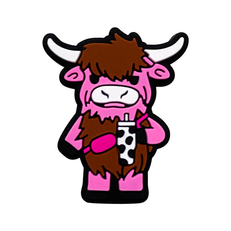 Wholesale 10pcs Western Style Cow Cup Focal Beads DIY Bead Pen Accessories ACC-BDS-WDX198