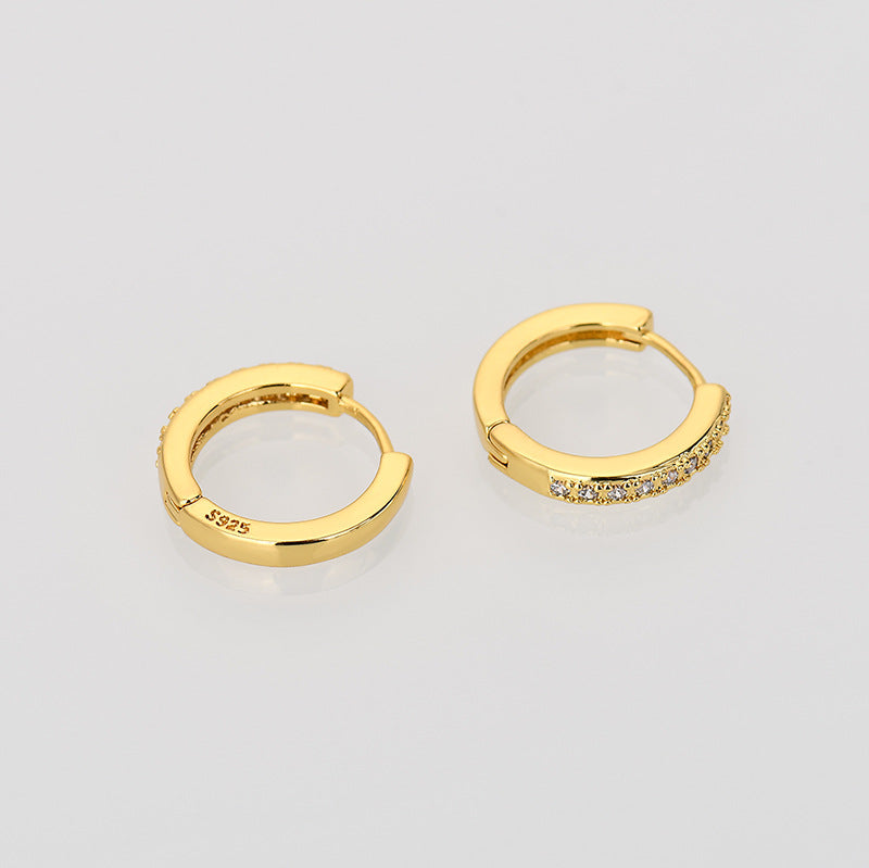 Wholesale Copper single row drill earrings