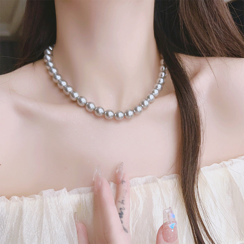 Wholesale Vintage Pearl Necklace Light Luxury Necklaces Sweater Chain ACC-NE-Miaosi014