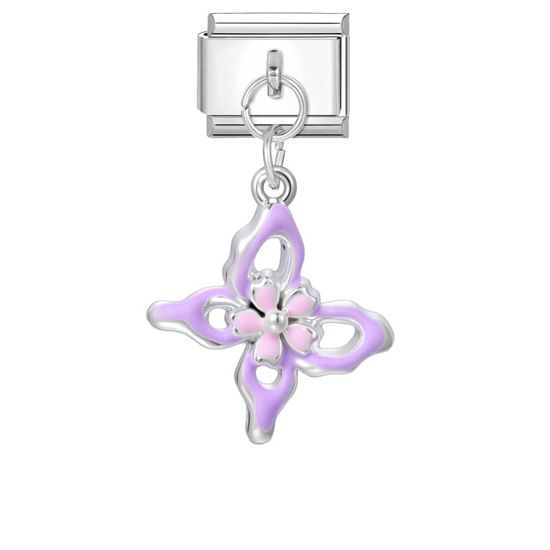 Wholesale Italian modular multifunctional DIY steel pendant bracelet