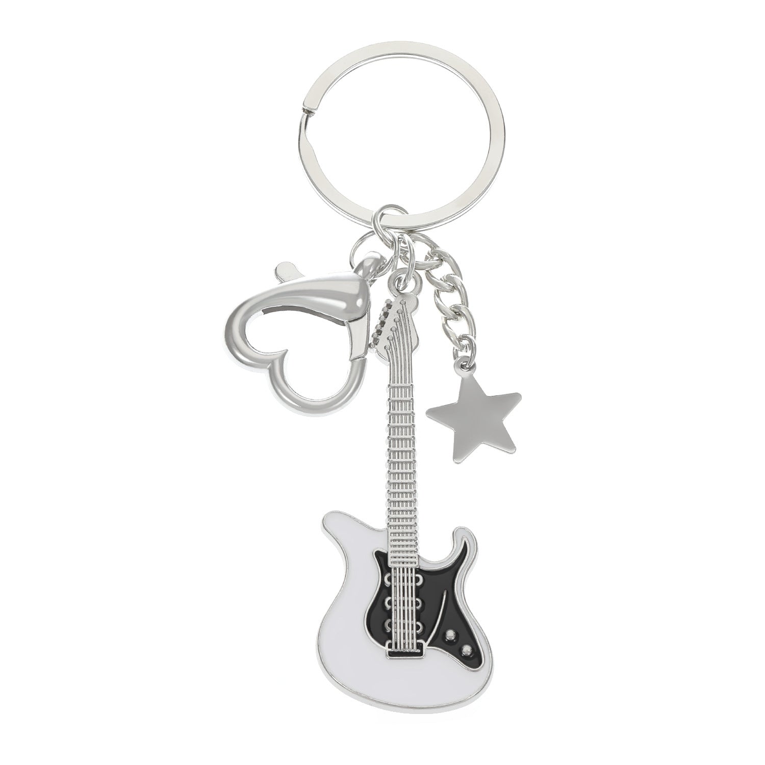 Wholesale Vintage Y2k Electric Guitar Star Bass Keychain ACC-KC-MY001