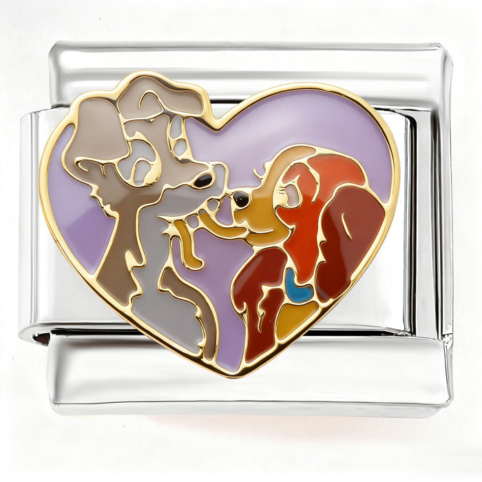 Wholesale  Italian Charm Bracelet 9mm DIY color patchwork Creative Stainless Steel Composable Bracelet