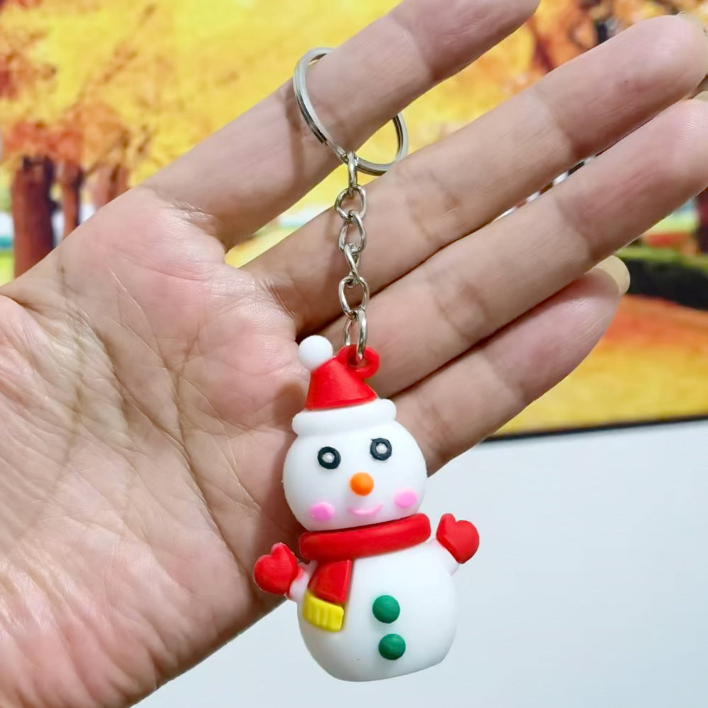 Wholesale Couple keychain car key pendant Christmas doll keychain