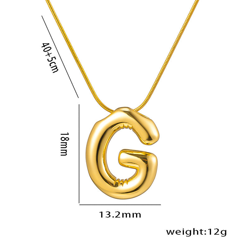 Wholesale Stainless Steel English Letter Necklace ACC-NE-KuCai014