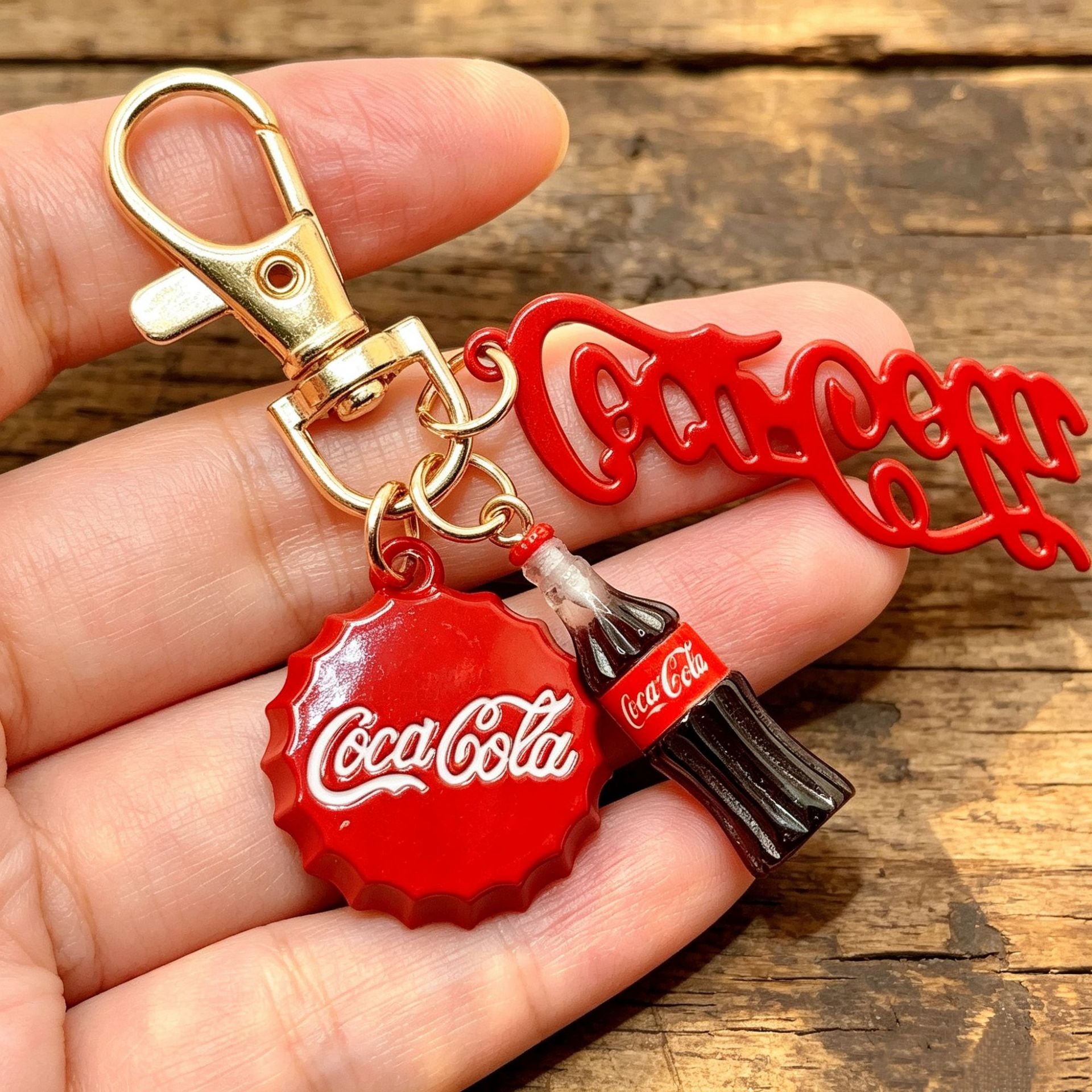 Wholesale Retro Soda Bottle Keychain Zinc Alloy Fashion Accessory for Bag Charm Gift
