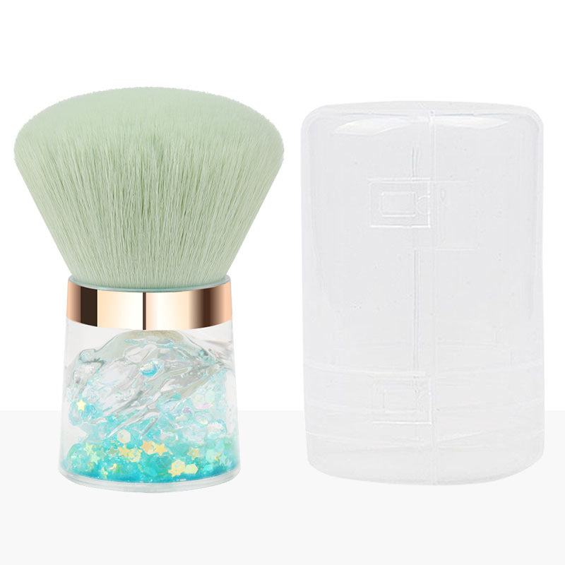 Wholesale Mushroom Head Dust Brush Portable Transparent Base Loose Powder Brush ACC-MB-Juka003