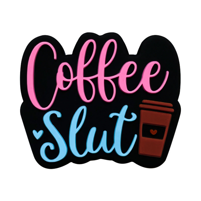 Wholesale 10pcs Coffee Silicone Beads DIY Handmade Beaded Pen Accessories ACC-BDS-WDX045