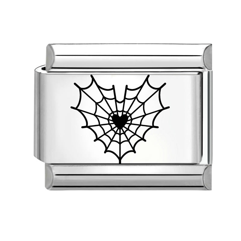 Wholesale 9mm Italian Charm Starter Bracelets DIY Black and white Creative Stainless Steel Composable Bracelet