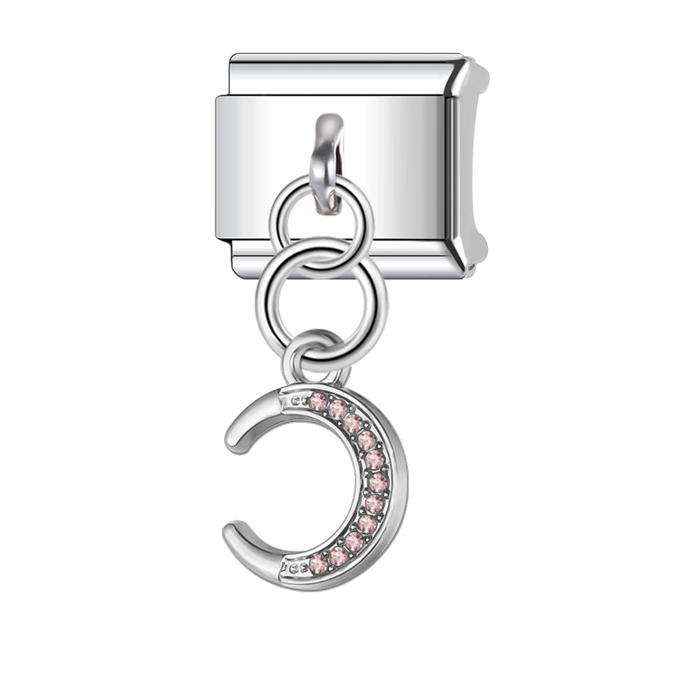 Wholesale Italian Charm Bracelet 9mm DIY Splicing Pendant Series Stainless Steel Composable Bracelet