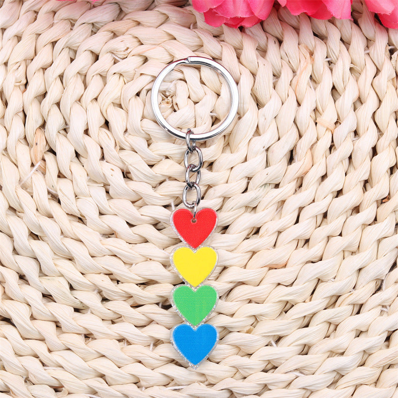 Wholesale LGBT Love Acrylic Keychains ACC-KC-DA006