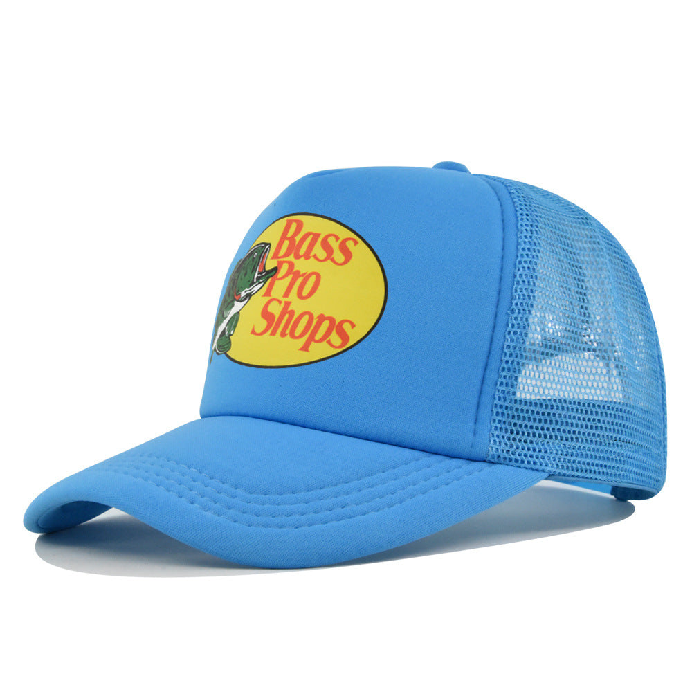 Wholesale Printed fish silk screen cap summer net Hat