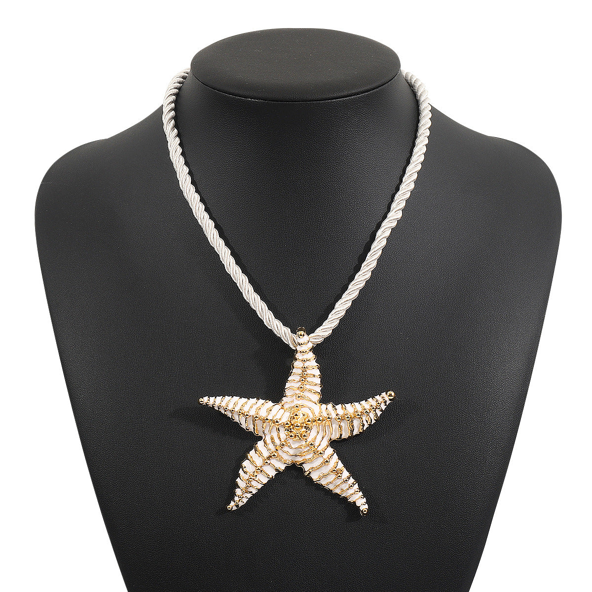 Wholesale beach starfish pendant necklace  ZA  irregular alloy clavicle Necklace