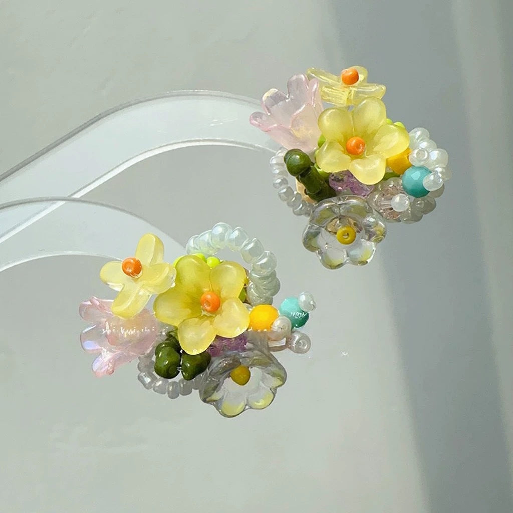Wholesale Colorful flower earrings