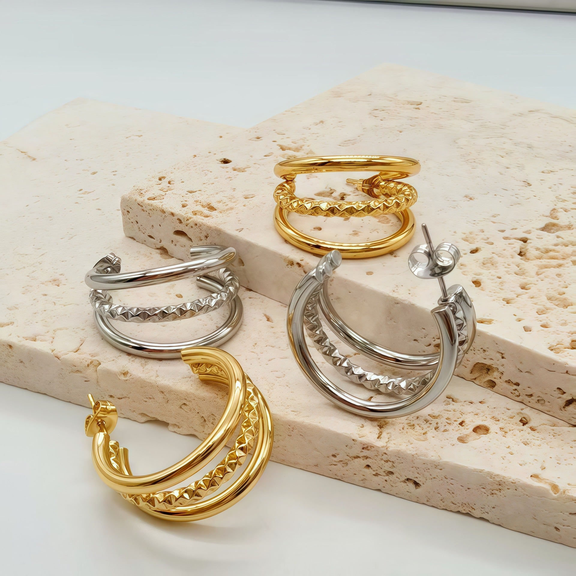 Wholesale titanium steel  non-fading earrings