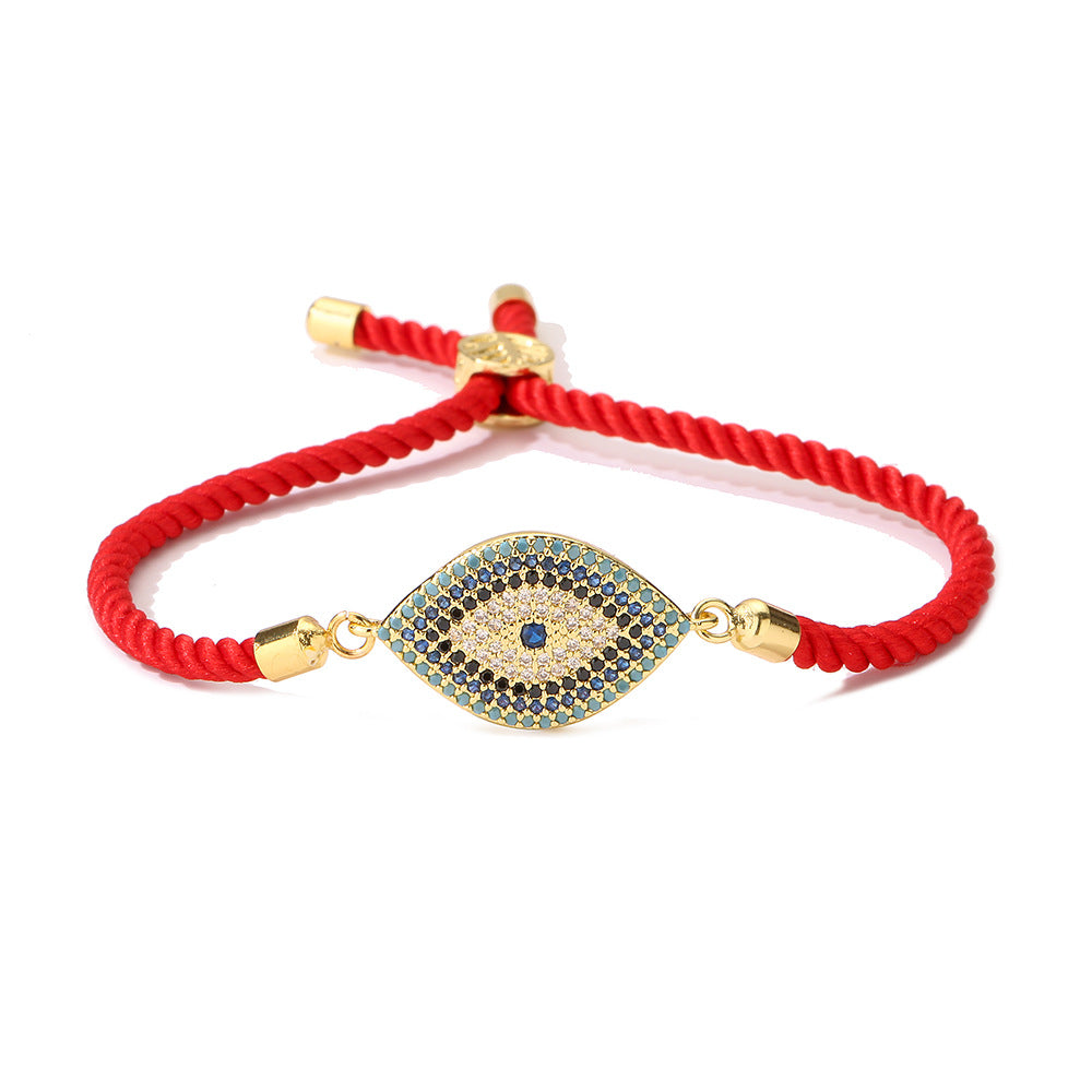 Wholesale Evil Eye Bracelet For Women Lucky Charm Copper Micro Pave Zircon Trendy Fashion Accessory For Everyday Wear