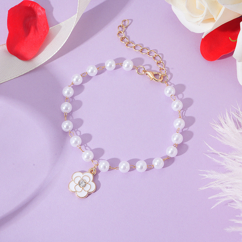 Wholesale  Flower Pearl Bracelet