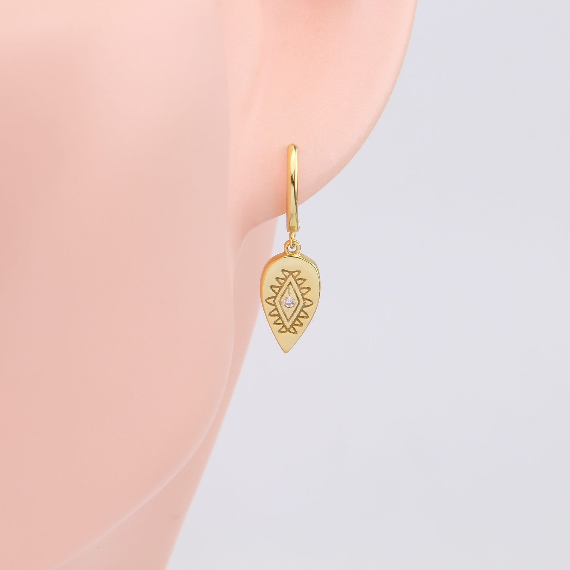 Wholesale  s925 sterling silver retro totem  earrings